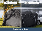 Weisshorn Camping Tent Car SUV Rear Hatchback Tents Canopy Portable Outdoor Family Black XFEL-TENT-CAR-BK
