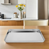 1pcs kitchen tray for home users and restaurants silver V1192-AZ-W-30403