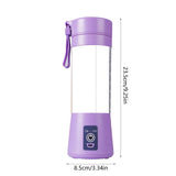 Cordless Portable Personal Size Blender - Mini Blender Make Smoothies and Shakes, 380Ml BPA Free V1189-LWWAL-20260401-06134