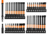 41Pcs Hex Bit Set, Dual Length Design, Precision CNC Machined, Resist Rust, for Impact Drill Home V1369-AZ3-W-12212