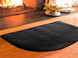 Fireproof Fireplace Mat & Hearth Rug 19.7*39.4Inch Half Round Hearth Stove Rug Protects Floors, V1192-AZ-W-1041