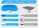 Anti Slip Gel Kayak Seat Cushion with Waterproof Cover, Thick Canoe and Boat Seat Pad for Paddling, V1189-LC-AMZ-00126