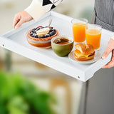 Folding table - Multifunctional folding table for home - Folding bamboo bedside table - Can be used V1188-ZXY-131-948