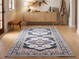 Artiss 80 x 180 cm Washable Runner Area Rug No Hard Glue Quilt-Like Soft for Home Decor, 0.5cm FLR-4857-80X180-BL