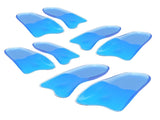 4X Pair Half Insoles Shoe Inserts L Size Gel Arch Support Foot Pad V274-GM-BI-INSOLE-HF-L4