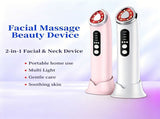 7-Color LED Face Lift Device Tightening and Lifting, LED Light Therapy for Wrinkles, Korean V1107-110-66900-WHT-160MM