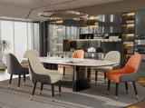 2X Dining Chair Anti-scratch Leather Padded Seat Kitchen Chair V767-JJ-XD1177-JH2-V1