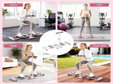 Everfit Foldable Ski Exercise Machine Leg Thigh Trainer Home Fitness Cardio Pink XFEL-FIT-LEG-STL-97-FLD-PK