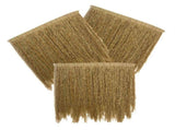 3-Piece Synthetic Thatch Roof Roll Set, Artificial Straw Roofing Material for Outdoor Decor and V1369-AZ3-W-21479