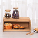 Bamboo Bread Bin Storage Box Kitchen Loaf Pastry Container V63-837721