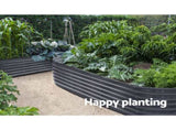 Green Fingers Garden Bed 240X80X42cm Oval Planter Box Raised Container Galvanised GARDEN-OVAL-2408042