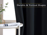 2X Blockout Curtains 100% Blackout Window Curtain Draperies Pair Eyelet 3 Layers 132CM V201-W12861955