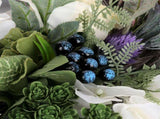 Lavender Wreath Artificial Lavender Floral Wreath for Wedding Party Wall Window Backdrop Home Decor V1294-YM0715-211101QY03-2