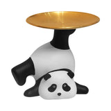 Panda Serving Tray Keys Wallets Fruit Holder Storage Ornament Home Office Table Decor Sculpture V1294-YM0703-3115230050211
