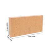 Fireproof High Temperature Fire Brick in Light Brown Clay for Wood Burners, Kilns, and Applications V1369-AZ3-W-14268