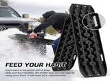 X-BULL Recovery tracks / Sand tracks / Mud tracks / Off Road 4WD 4x4 Car 2pcs Gen 3.0 - Black V211-AUEB-XBRT009-N