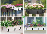 2PCS Adjustable Planter Box Brackets, Brackets for Window Boxes Planters Hanging Flower Box Holders, V1107-118-24475