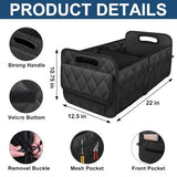 Car Trunk Organizer for SUV, Car Organizers and Storage with Reinforced Handles, Car Accessories for V1107-799-61633
