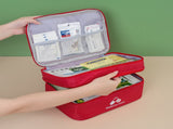 Green 3-Piece First Aid Organizer Set Small, Medium & Large Medicine Storage Cases V888-ELOSUNG48294