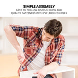 Kingston Slumber Single Over Double Wooden Bunk Bed Frame, Triple Solid Pine 2-in-1 Modular Design, V219-BEDDBBKS12WA