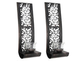 2pcs Wall Candle Holders Exquisite Iron Art Wall Candlestick Durable Antique Candle Scones Wall V1294-YM0703-3115230035011