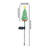 4Pack Outdoor Christmas, Solar-Powered Waterproof LED Stake Sign for Garden, Solar Christmas V1107-CS-FNECN6