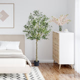 Artificial Olive Tree, 15.2cm Tall Faux Plant, Secure PE Material & Anti-Tip Tilt Protection V952-RZS6FTGLS000VAJSMV0