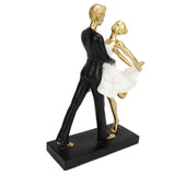 Romantic Couple Dancing Sculpture Decoration Resin Elegant Couple Ballet Dancer Statue Figurine V1294-YM0706-3115230054811