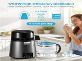 Water Distiller, 4L 1.1 Gallon Pure Water Purifier Filter For Home Table Countertop, 1750W Distilled V952-ICKZBXGZLSJZ93AL2001V3