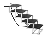 Dog Stair for Cars, Wide 5-step Dog Car Steps, Folding Dog Car Ramp with Nonslip Surface, Portable V952-KZDGLT5STEP1DLM2TV0