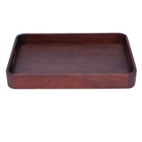 Walnut Rectangular Tray Wooden Dinner Plate Fruit Tray Household Tea Cup Holder for HomeSmall V1294-YM0721-3118210081011