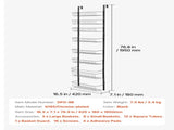 Over the Door Pantry Organizer, 9-Tier Pantry Organization and Storage, Heavy-Duty Steel Hanging V952-MGCCJ9CHS000PMUY7V0