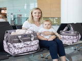 Newborn Diaper Bag Set with Changing Pad 4-Piece Baby Organizer, Large Capacity Mom Backpack, V1107-CS-MMBSJTHU