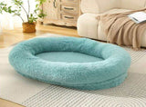 Fluffy Donut-Shaped Pet Bed- Soft, Cozy, and Anti-Anxiety for Dogs and Cats, Machine Washable V888-ELOSUNG10251