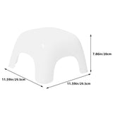 Bathroom Footstool White, Lightweight and Sturdy PP Material Toilet Step Stool for Comfortable Use V1366-AZ2-W-17361