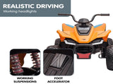 Kahuna Licensed MCL35 McLaren Kids Toy Ride On Electric Quad Bike - Orange CAR-MCL-35L-OR