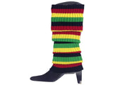 24x Womens Leg Warmers Disco Winter Knit Dance Party Crochet Legging Socks Costume - Indigenous V563-BR-24LEGWARMS-INDGCLR