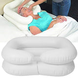 Inflatable Shampoo Basin for Elderly & Disabled Bed Bath Hair Washing Support with Neck Cushion V1366-AZ2-W-11745
