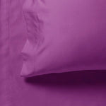 1000TC Ultra Soft Fitted Sheet & 2 Pillowcases Set - King Size Bed - Purple V493-AKF-02