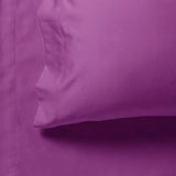 1000TC Ultra Soft Fitted Sheet & 2 Pillowcases Set - Super King Size Bed - Purple V493-ASKF-02