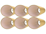 6PCS E14 Lamp Shade Fabric Lampshade Table Lamp Ceiling Lamp Shade for Bedroom Living RoomGold PX153 V1294-YM0715-3119210283113