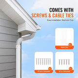 VEVOR Mini Split Line Set Cover 76.2mm W 2270mm L, PVC Decorative Pipe Line Cover For Air V952-BSKSQFTSKDGXVBQRUV0