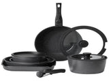 17 Piece Pots and Pans Set, Granite Nonstick Detachable Handle Cookware, Space Saving Induction V952-LGTZLGKCSB6GQBCKJV0