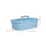 unbranded Cleaning Bucket Caddy Plastic Organizer with Handle Sky-blue V1369-AZ3-W-17102