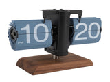 Digital Flip Desk Clock 12 Hours Battery Powered Retro Mechanical Auto Flip Down Clock with Wood V1294-YM0901-3115250023612