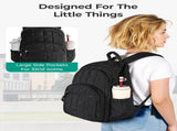 College Laptop Backpack, Travel Backpack Women, Quilted Casual Daypack, Water-Resistant Bookbag V1258-DP02-F-7