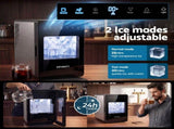 Devanti Ice Maker 5cm Large Ice Cubes Countertop Machine 150pcs/24h for Home IM-ZB-10F-BK