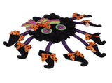 Halloween Wreath Scary Interesting Multi Legged Spider Halloween Garland Decoration for Door Wall V1294-YM0901-3115230075611