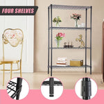 Modular Wire Storage Shelf 900 x 450 x 1800mm Steel Shelving V63-841431