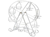 Ferris Wheel Cupcake Stand 8 Cups Dessert Carrier Display Holder for Restaurants Dessert Shops Theme V1294-YM0715-3118220094311